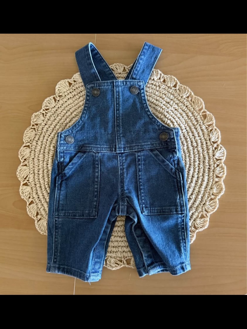 Carter's Dark Blue Denim Overalls